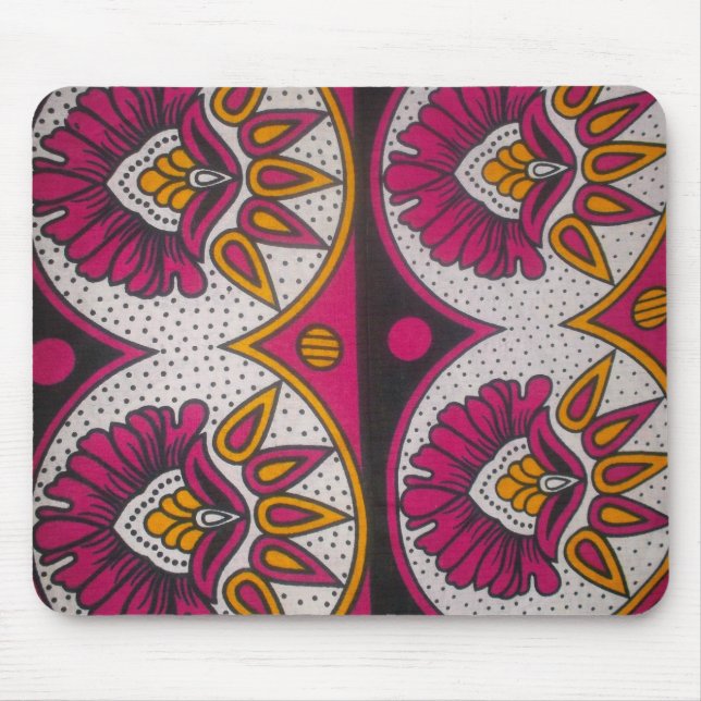 Mousepad Impressão de Tecido de Motif Art,  Africano Colori (Frente)