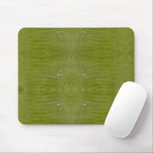 Mousepad Impressão de Textura do Alligador do verde limão