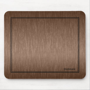 Mousepad Impressão de Textura Metálica Bruta Marrom