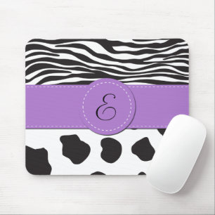 Mousepad Impressão de Vaca, Pontos de Vaca, Bandas de Zebra