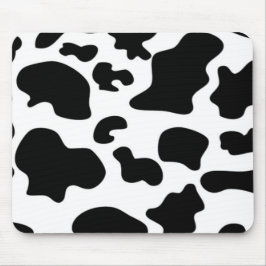 Mousepad Impressão de Vaca Preta e Branca