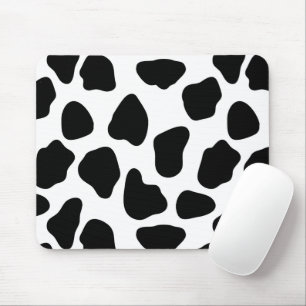 Mousepad Impressão De Vaca Preta E Branca