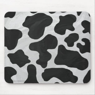 Mousepad Impressão de Vaca Preta e Branca