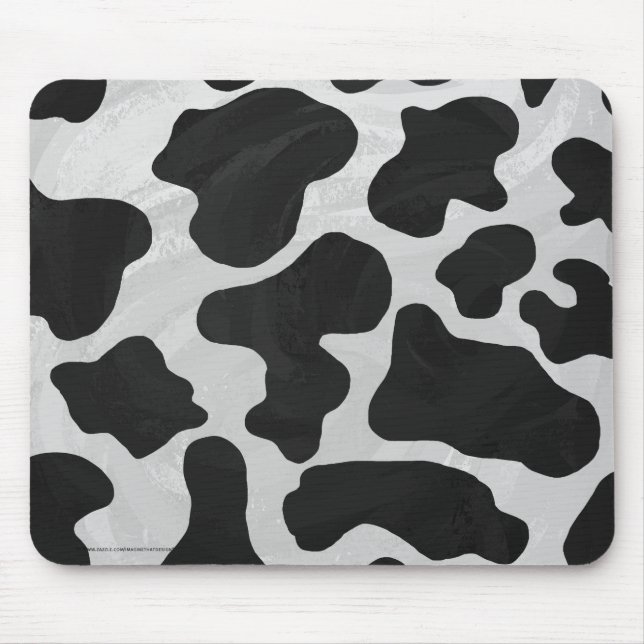 Mousepad Impressão de Vaca Preta e Branca (Frente)