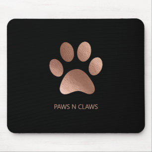 Mousepad Impressão de via Dourada Rosa Faux
