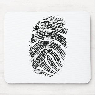Mousepad Impressão digital da música