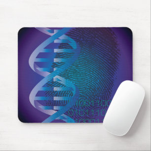Mousepad Impressão Digital de DNA Ciência Médica