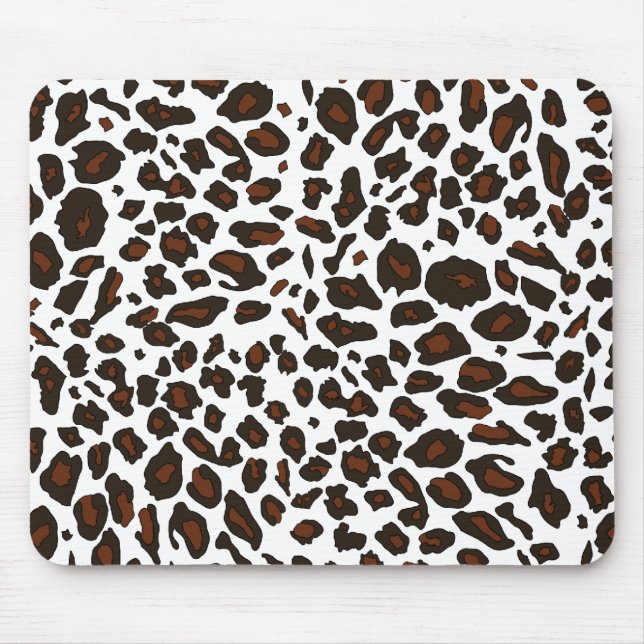 Mousepad Impressão do leopardo de neve (Frente)