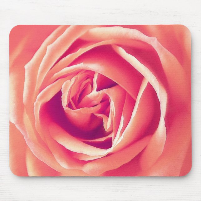 Mousepad Impressão do rosa do coral (Frente)