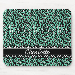 Mousepad Impressão e renda do Leopard de Casa Fashiável