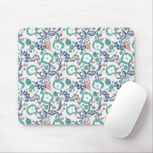 Mousepad Impressão Floral Divertido Em Branco