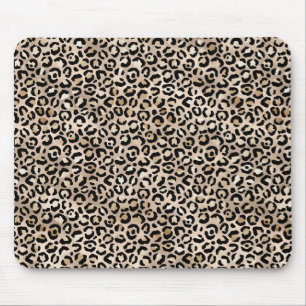 Mousepad Impressão Leopardo Dourada Glam
