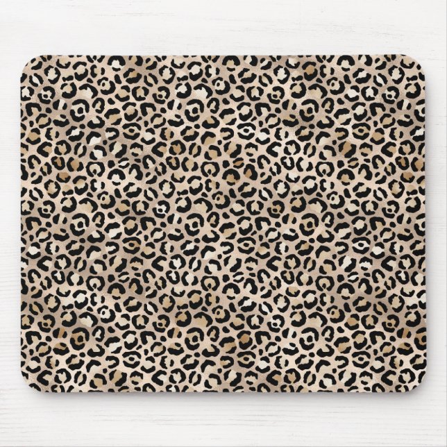 Mousepad Impressão Leopardo Dourada Glam (Frente)