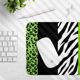 Mousepad Impressão Leopardo, Impressão Zebra, Impressão Ani