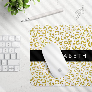 Mousepad Impressão Leopardo, Leopardo Dourado, Literatura,