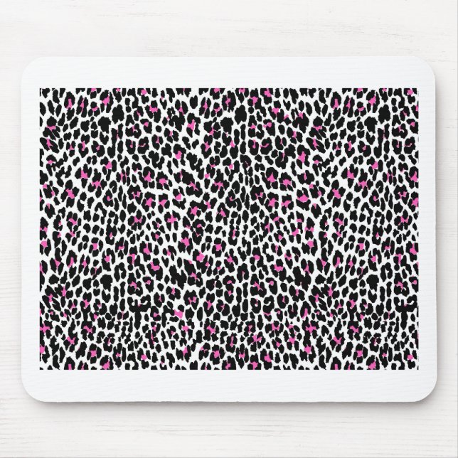 Mousepad impressão-leopardo rosa (Frente)