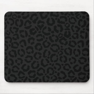 Mousepad Impressão Mínima Moderna do Leopardo Negro