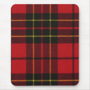 Mousepad Impressão moderno vermelho do Tartan de Brodie do