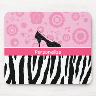 Mousepad Impressão na moda da zebra dos calçados