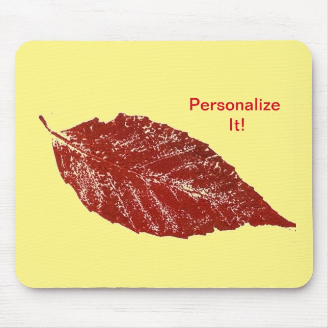 Mousepad Impressão natural de folha direta de alivio (Frente)