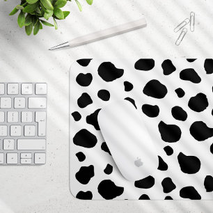 Mousepad Impressão, Padrão De Vaca, Pontos De Vaca, Preto E