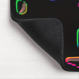 Mousepad impressão/padrão estranho multicolorido