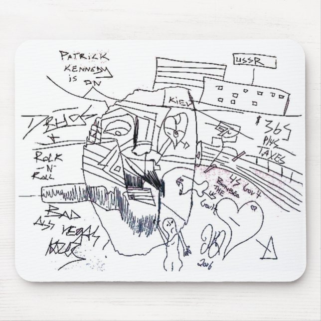 Mousepad impressão patrick kennedy (Frente)