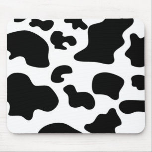 Mousepad Impressão preto e branco da vaca