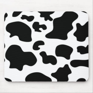 Mousepad Impressão preto e branco da vaca