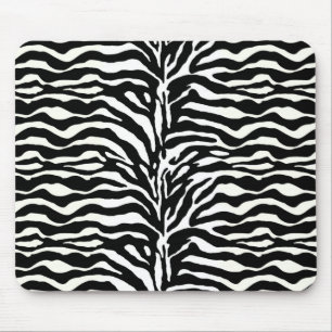 Mousepad Impressão Selvagem de Animais, Zebra a Preto e Bra