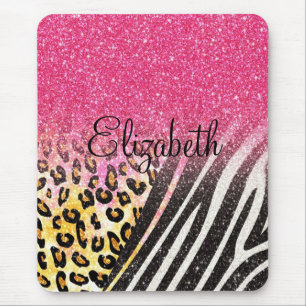Mousepad Impressão sobre leopardo de tendências femininas