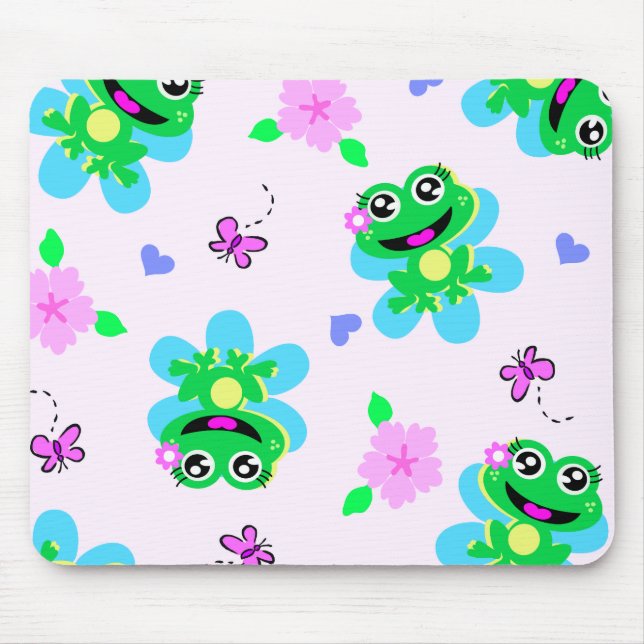 Mousepad impressão tão feliz dos sapos (Frente)