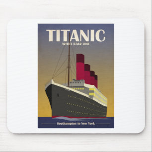 Mousepad Impressão titânico do art deco do forro de ocean