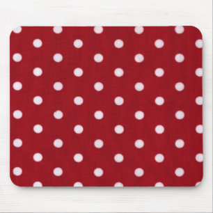 Mousepad Impressão vermelho das bolinhas