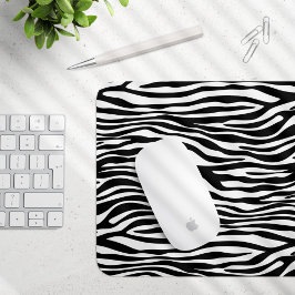 Mousepad Impressão Zebra, Banhas Zebra, Preto E Branco