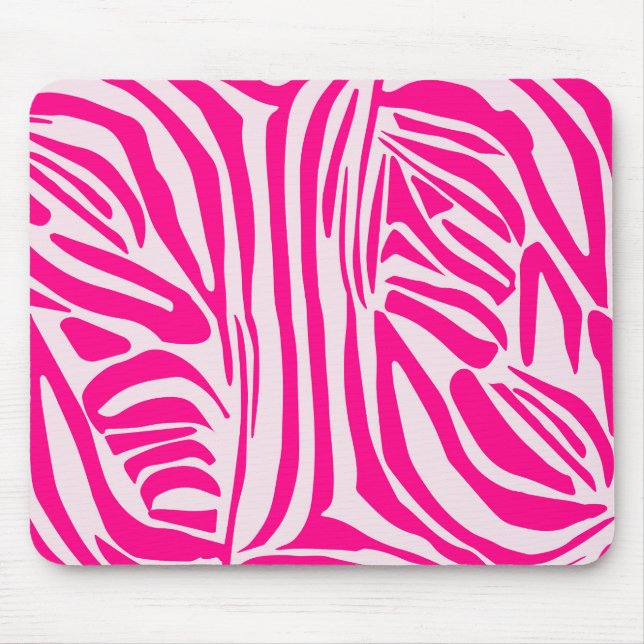 Mousepad Impressão zebra rosa (Frente)