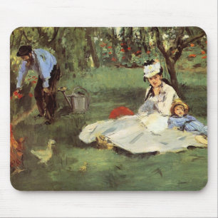 Mousepad Impressionista Manet Pintura da Família Francesa