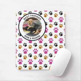 Mousepad Impressões de Patas de Cachorro Fofo
