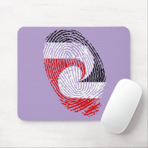 Mousepad impressões digitais da bandeira Maori