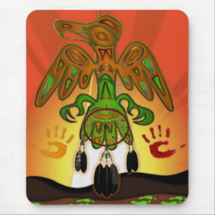 Mousepad Imprima o nativo americano inspirado