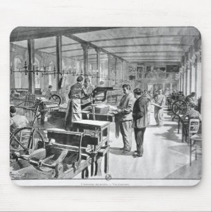 Mousepad Imprimindo as cédulas