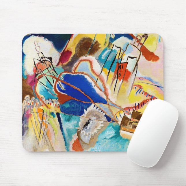 Mousepad Improvisação 30 (Canhões) de Wassily Kandinsky (Com mouse)