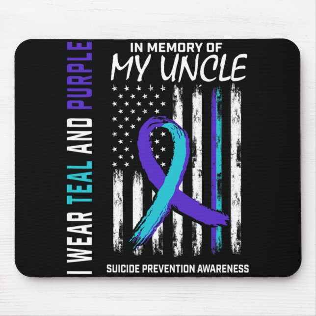 Mousepad In Memory Of My Uncle Suicide Awareness Prevention (Frente)