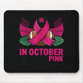 Mousepad in October nk Breast Cancer Awareness Football