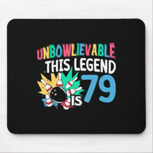 Mousepad Inacreditável Esta Legenda É 79 Boliches 79º Nasci