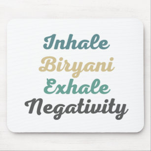 Mousepad Inalar Biryani Exalar Pad do Mouse Negativo