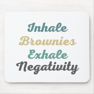 Mousepad Inalar Brownies Exalar Pad de Mouse Negativo
