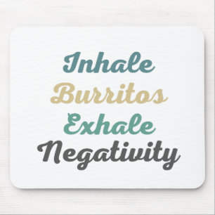 Mousepad Inalar Burritos Exalar Pad De Mouse Negativo