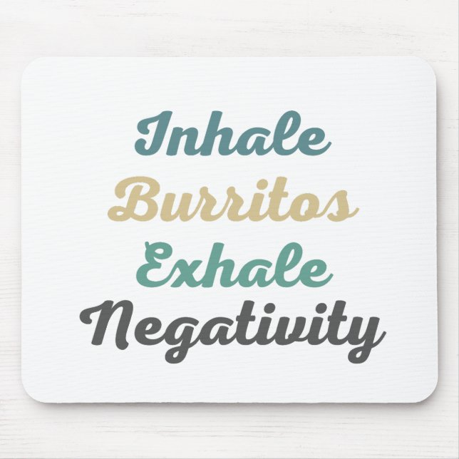 Mousepad Inalar Burritos Exalar Pad De Mouse Negativo (Frente)