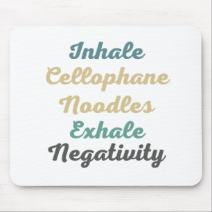 Mousepad Inalar Nódulos Celofanos Exaltam Negatividade